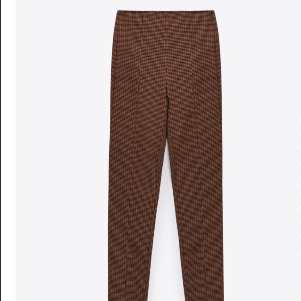 Zara high waisted houndstooth pants